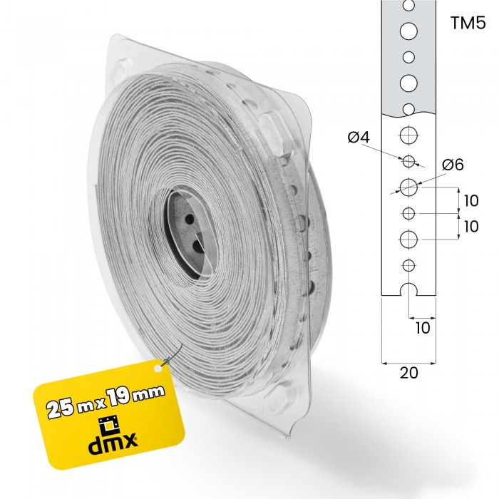Taśma montażowa perforowana - TM 5 DMX - 4
