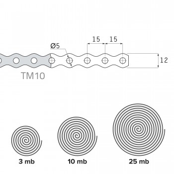 Taśma montażowa perforowana - TM 10 Domax - 7