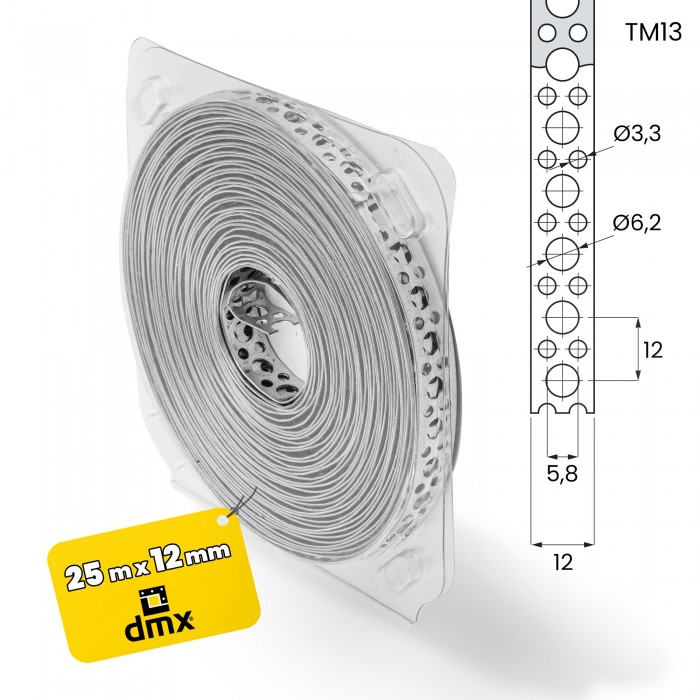 Taśma montażowa perforowana - TM 13 Domax - 4