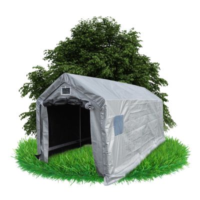 Namiot garażowy PE 300x400x274 szary - NG 1 GRINDI - 1