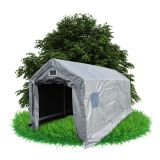 Namiot garażowy PE 300x400x274 szary - NG 1 GRINDI - 1