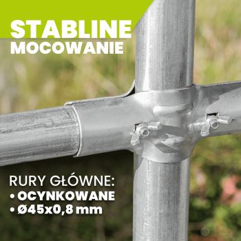 Namiot garażowy PVC 400x600x305 szary - NG 4