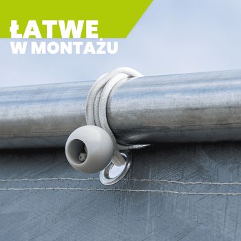 Namiot garażowy PE 180x180x180 na motor szary - NG 6