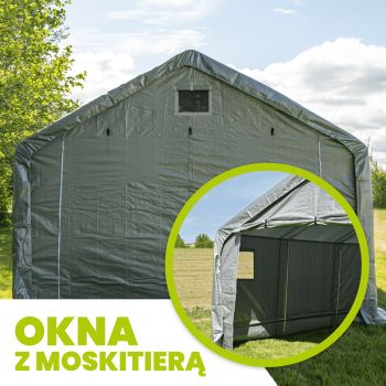 Namiot garażowy PE 180x180x180 na motor szary - NG 6