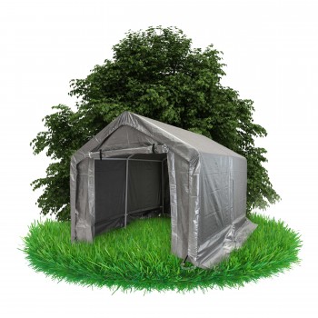 Namiot garażowy PE 230x360x230 szary - NG 8