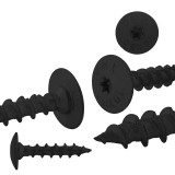 Wkręty ciesielskie do podstaw słupa 8 sztuk - CTO 8x50mm czarne