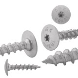 Wkręty ciesielskie do podstaw słupa 8 sztuk - CTO srebrne
