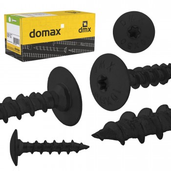 Wkręty ciesielskie do podstaw słupa50 sztuk - CTO 8x50mm czarne