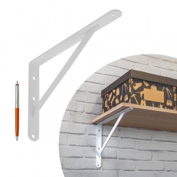 Wspornik do półki biały stalowy wzmacniany techniczny WSWP