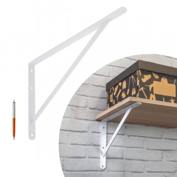 Wspornik do półki biały stalowy wzmacniany techniczny WSWP