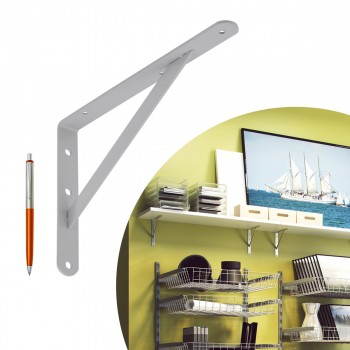 Wspornik do półki szary stalowy wzmacniany techniczny WSWP