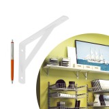 Wzmacniany stalowy wspornik do półki WSWP Biały 20mm