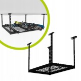 Półka garażowa sufitowa metalowa 60x120 - PGF 2 - czarna