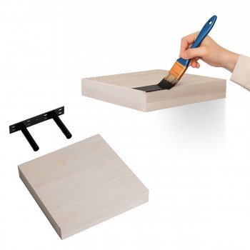 Półka ścienna drewniana paulowania samowisząca 23cm - Luonto