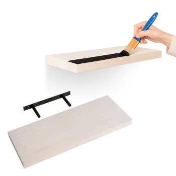 Półka ścienna drewniana paulowania samowisząca 60cm - Luonto