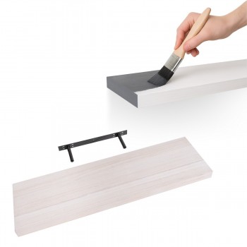 Półka ścienna drewniana paulowania samowisząca 80cm - Luonto