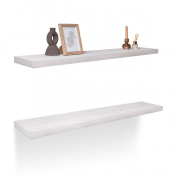 Półka ścienna drewniana paulowania samowisząca 118cm - Luonto