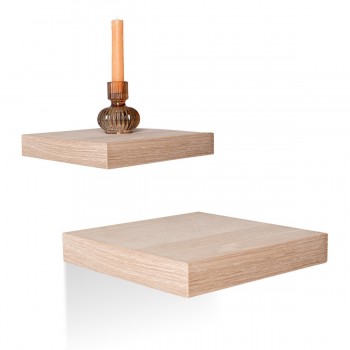 Półka ścienna fornir drewniana samowisząca 23cm - Viilu