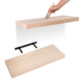Półka ścienna fornir drewniana samowisząca 60cm - Viilu