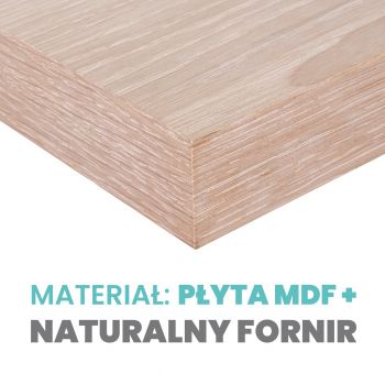 Półka ścienna fornir drewniana samowisząca 60cm - Viilu