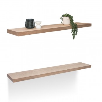 Półka ścienna fornir drewniana samowisząca 118cm - Viilu