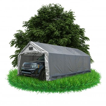 Namiot garażowy PE 300x700x274 szary - NG 3