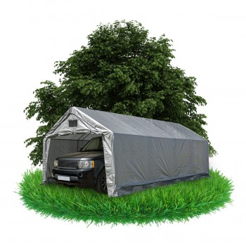 Namiot garażowy PE 400x600x305 szary - NG 4