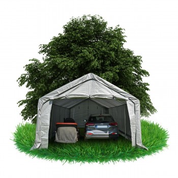 Namiot garażowy PE 400x800x305 szary - NG 5