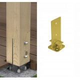 Podstawa słupa - przykręcana do betonu PUW - żółta