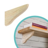 Wspornik półki drewniany - WDP - 2 szt Velano - 1