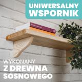 Wspornik półki drewniany - WDP - 2 szt Velano - 13