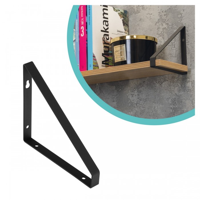 Wspornik do półki podpora czarna - WFB Domax Home - 1