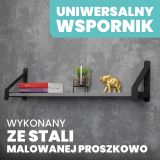 Wspornik do półki podpora czarna - WFC Domax Home - 4