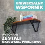 Wspornik do półki podpora czarna - WFG Domax Home - 4