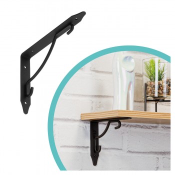 Wspornik do półki podpora czarna - WFK Domax Home - 4