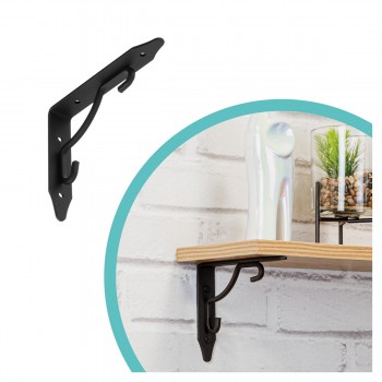 Wspornik do półki podpora czarna - WFK Domax Home - 1