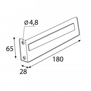 Wspornik do półki podpora czarna - WFS Domax Home - 2