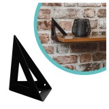 Wspornik półki LOFT czarny 120x120x120 - WOL 1 Velano - 1