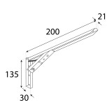 Wspornik techniczny WSC CHROM Velano - 2
