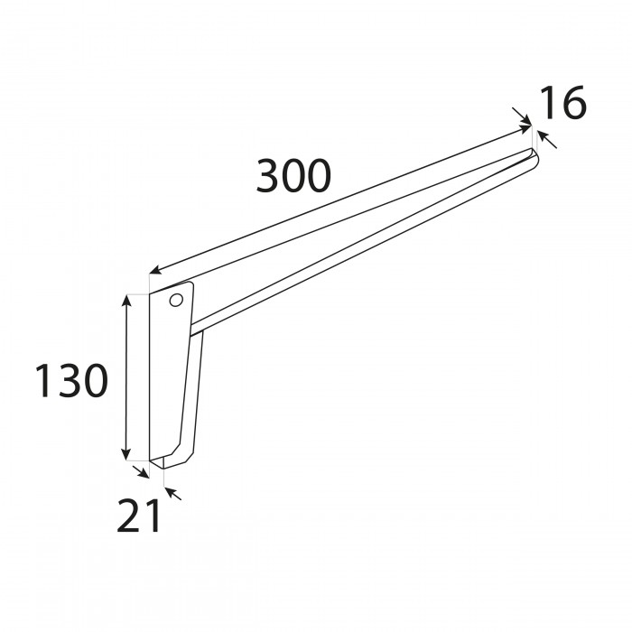 Wspornik techniczny WSN BIAŁY Velano - 2