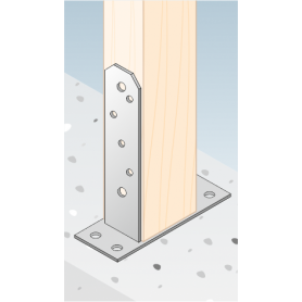 Podstawa słupa - przykręcana do betonu PST GRUNDLINE - 23