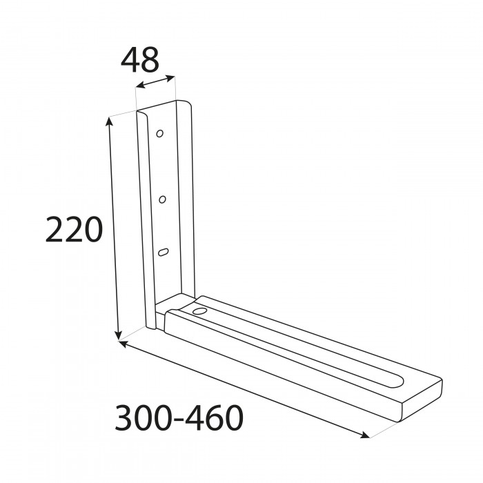 Wspornik regulowany biały 300-460x220 - WSR Velano - 2