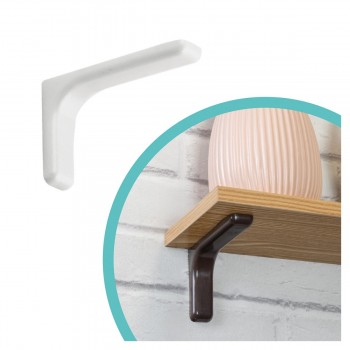 Wspornik półki prosty biały - WSPP Velano - 4