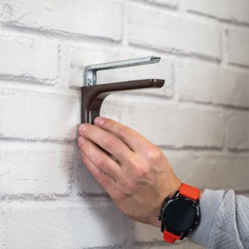 Wspornik półki prosty biały - WSPP Velano - 10