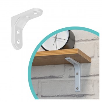 Wspornik półki prosty biały - WSM Velano - 4