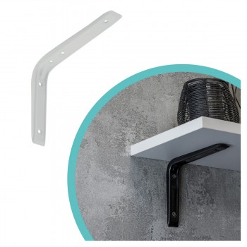 Wspornik półki prosty biały - WSB Velano - 4