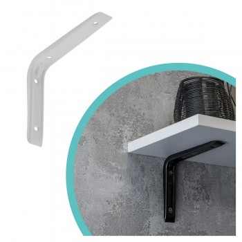 Wspornik półki prosty biały - WSB Velano - 1