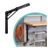 Wspornik blatu składany - czarny - WSF Velano - 1