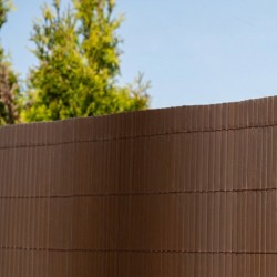 Osłona na balkon wzmocniona mata balkonowa - PVC 100 cm - GMP brąz