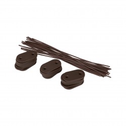 Osłona na balkon wzmocniona mata balkonowa - PVC 100 cm - GMP brąz